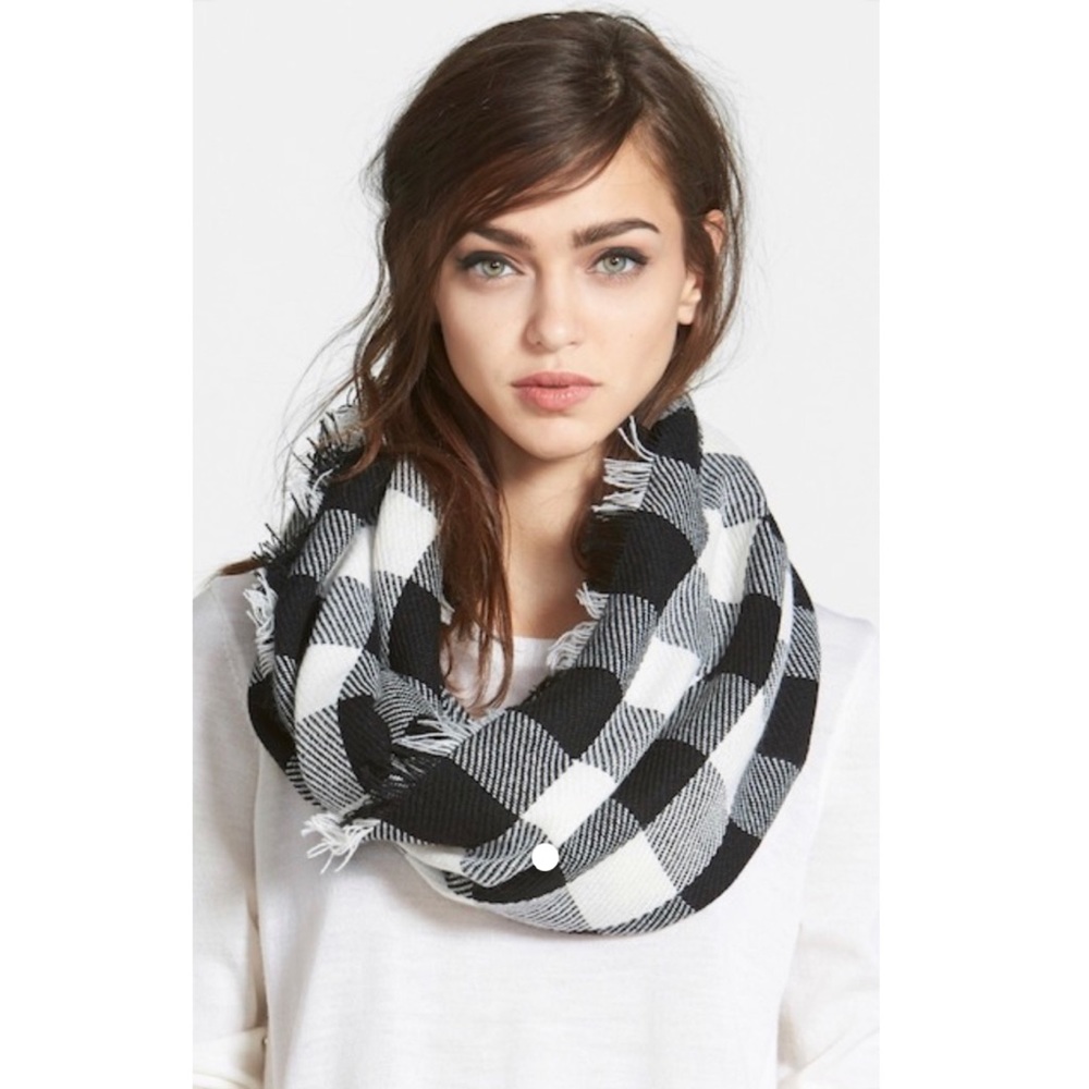 Steve Madden Plaid Infinity Scarf